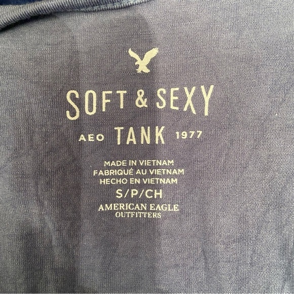 BNWOT American Eagle Outfitters blue ombré soft & sexy‎ tank top in  size small - Picture 8 of 10